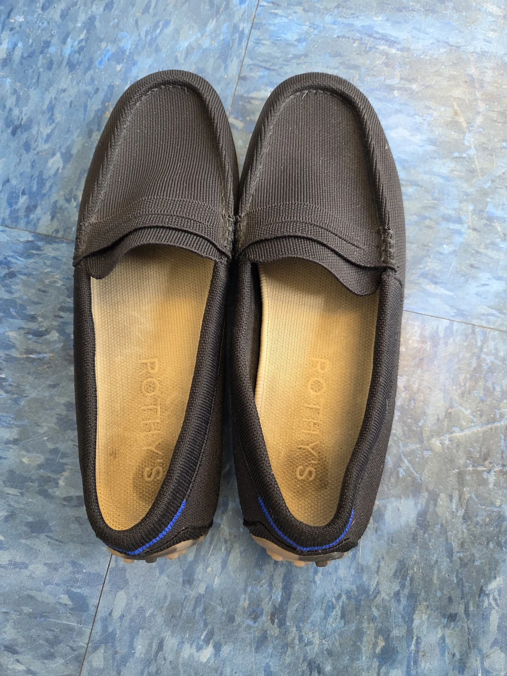 Rothy's Men's Black Driving Loafers Slip-On Shoes Size W12